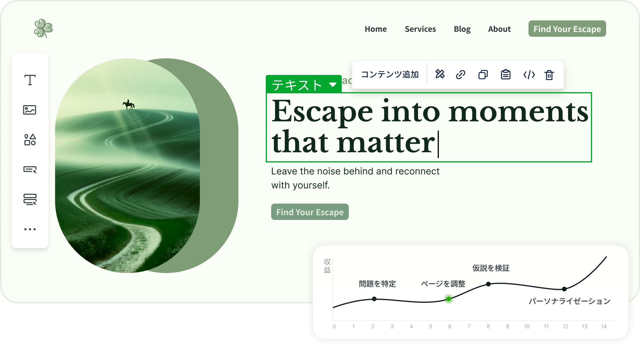 ページを調整